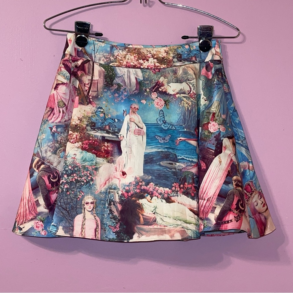 Dolls kill sugar thrillz fairycore fairy cottage renaissance fantasy skirt - Picture 4 of 5
